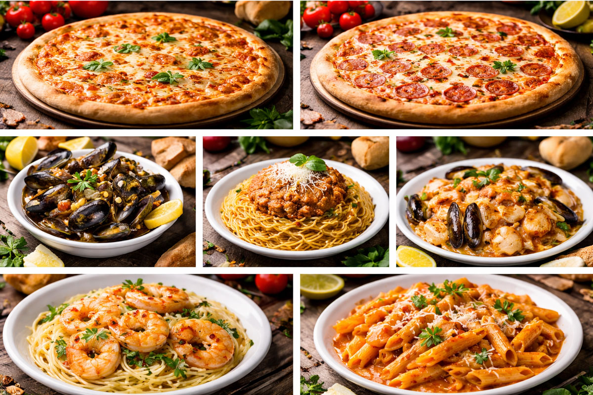 Pizza, Pasta, Seafood & More
